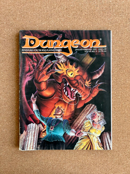 Dungeon Magazine Issue #39 - TSR Magazine (JAN/FEB 1992)
