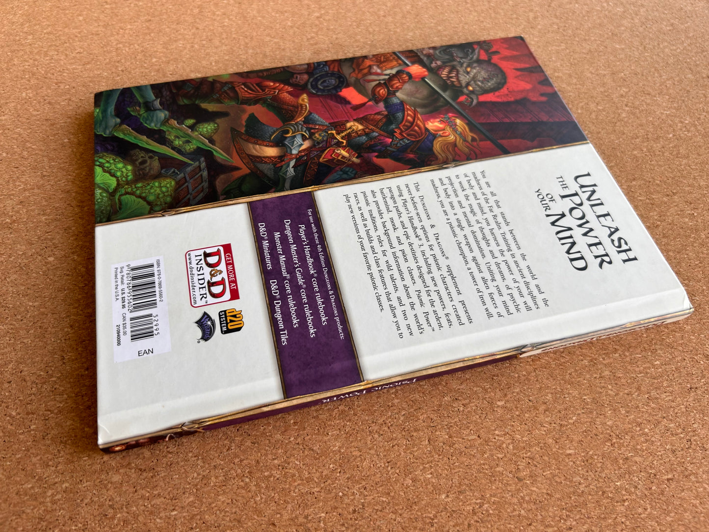 Dungeons & Dragons 4th Edition - Psionic Power - WOTC Hardcover (2010)