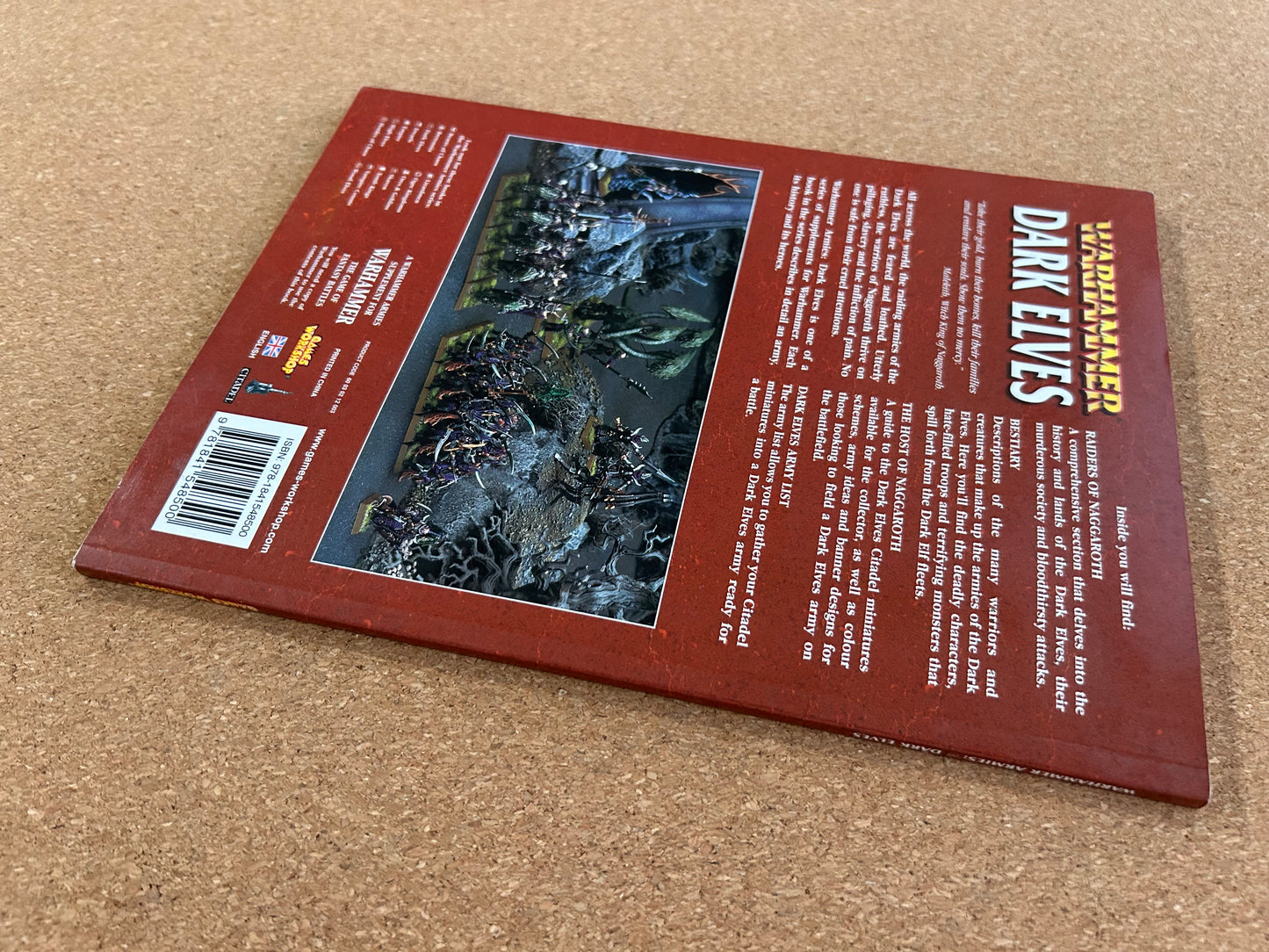 Warhammer Fantasy Armies Codex - Dark Elves - Games Workshop Paperback (2008)