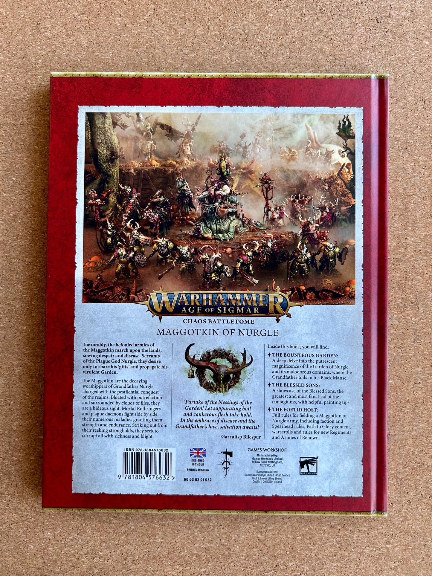 Warhammer Age of Sigmar 3rd Edition - Chaos Battletome Maggotkin of Nurgle - Hardcover (2026)