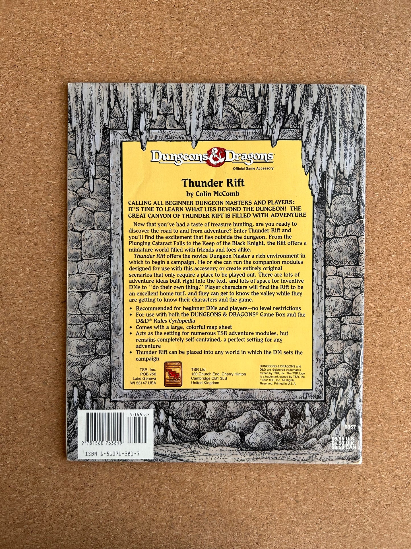 Dungeons & Dragons Game Accessory - Thunder Rift TSR9357 - Paperback (1992)