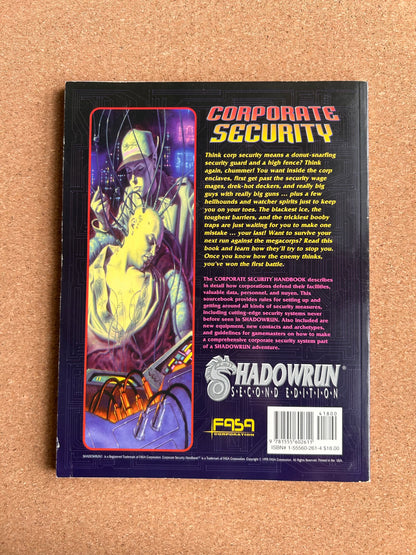 Shadowrun Second Edition - Corporate Security 7118 - FASA Paperback (1995)