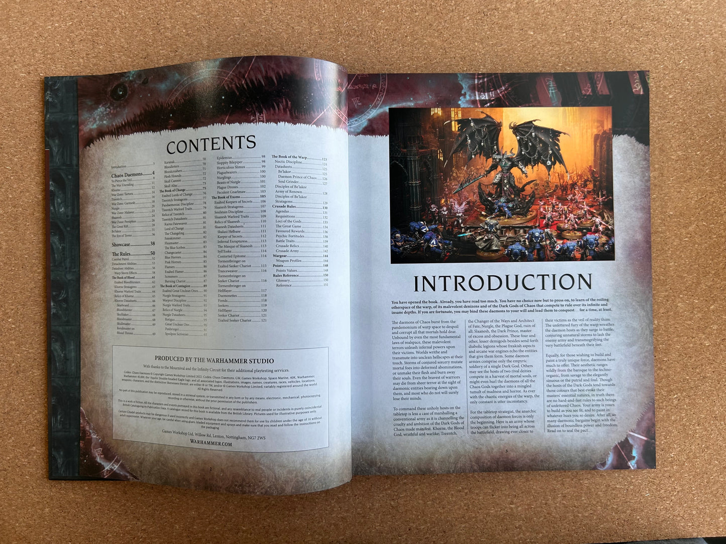 Warhammer 40K 9th Edition - Chaos Daemons Codex - Hardcover (2022)