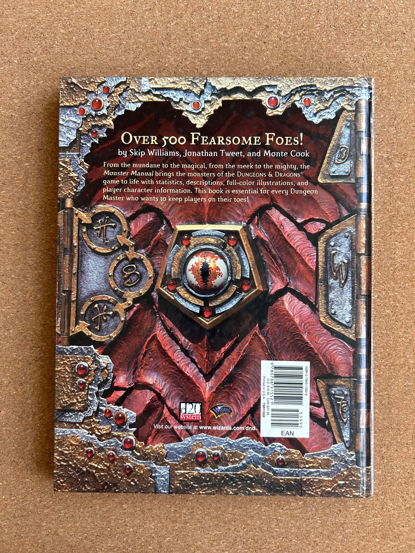 Dungeons & Dragons 3.0/3.5 - Monster Manual Core Rulebook III - WOTC Hardcover (2000)