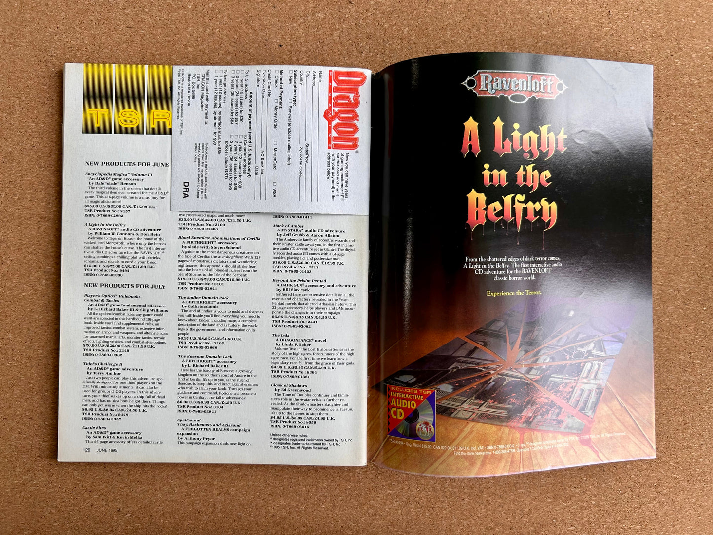 Dragon Magazine Issue #218 - TSR Magazine (June, 1995)