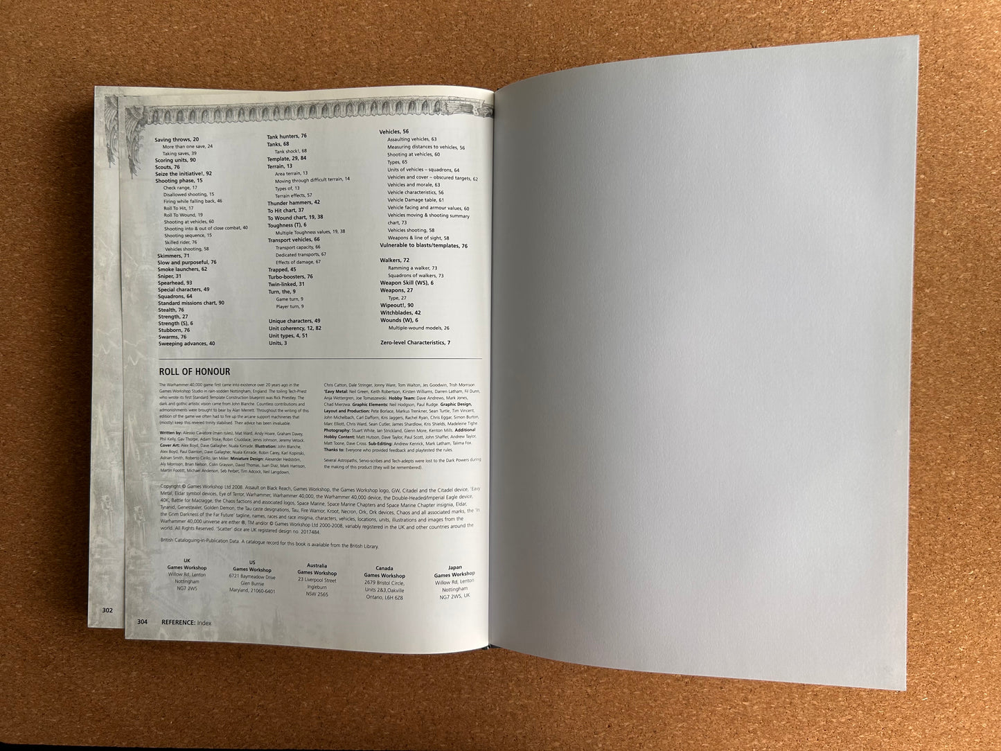 Warhammer 40K 5th Edition - Core Rulebook - Games Workshop Paperback (2008)