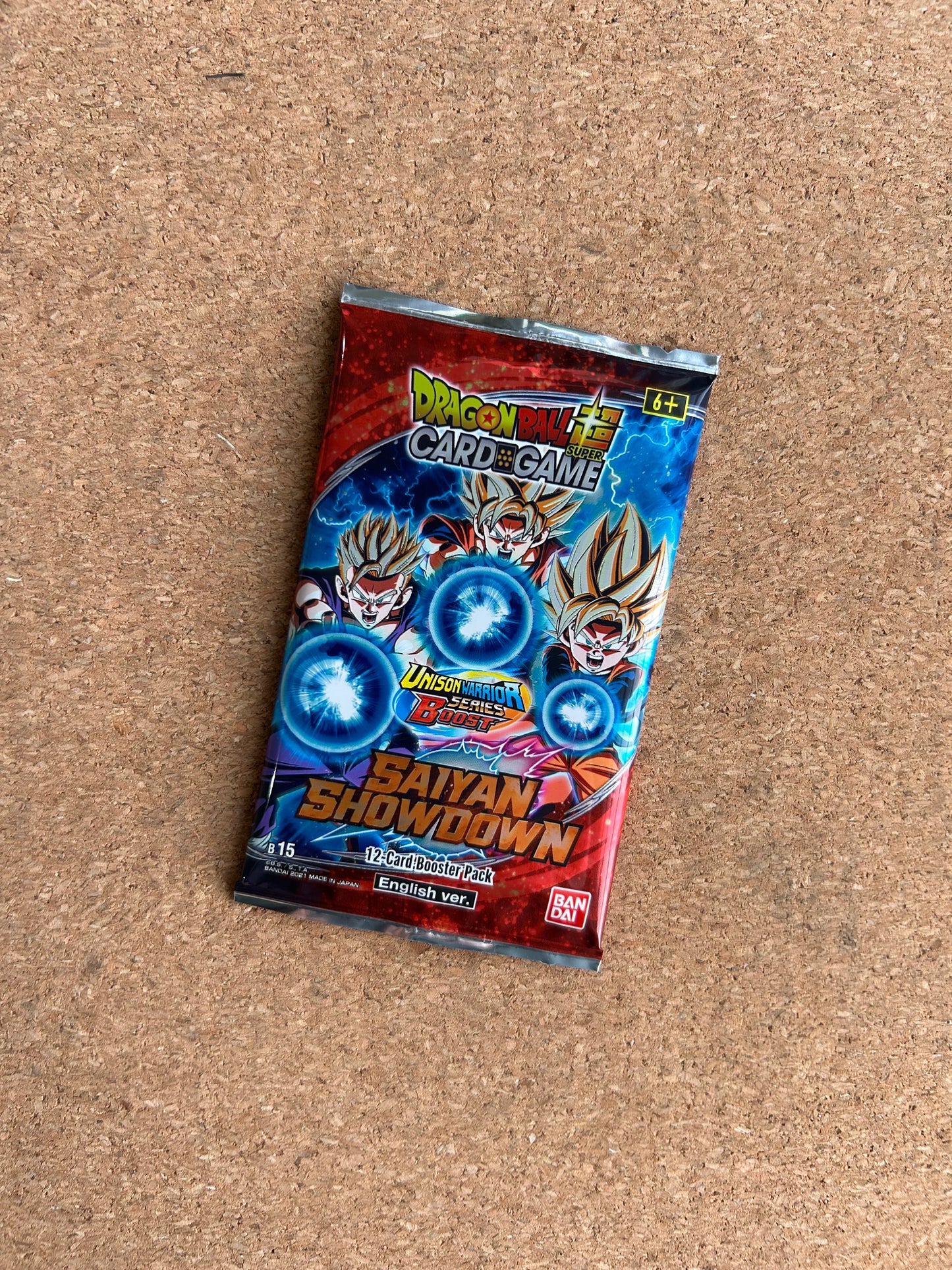 Dragon Ball Super Card Game: Saiyan Showdown [B15] - 12 Card Booster Pack - English