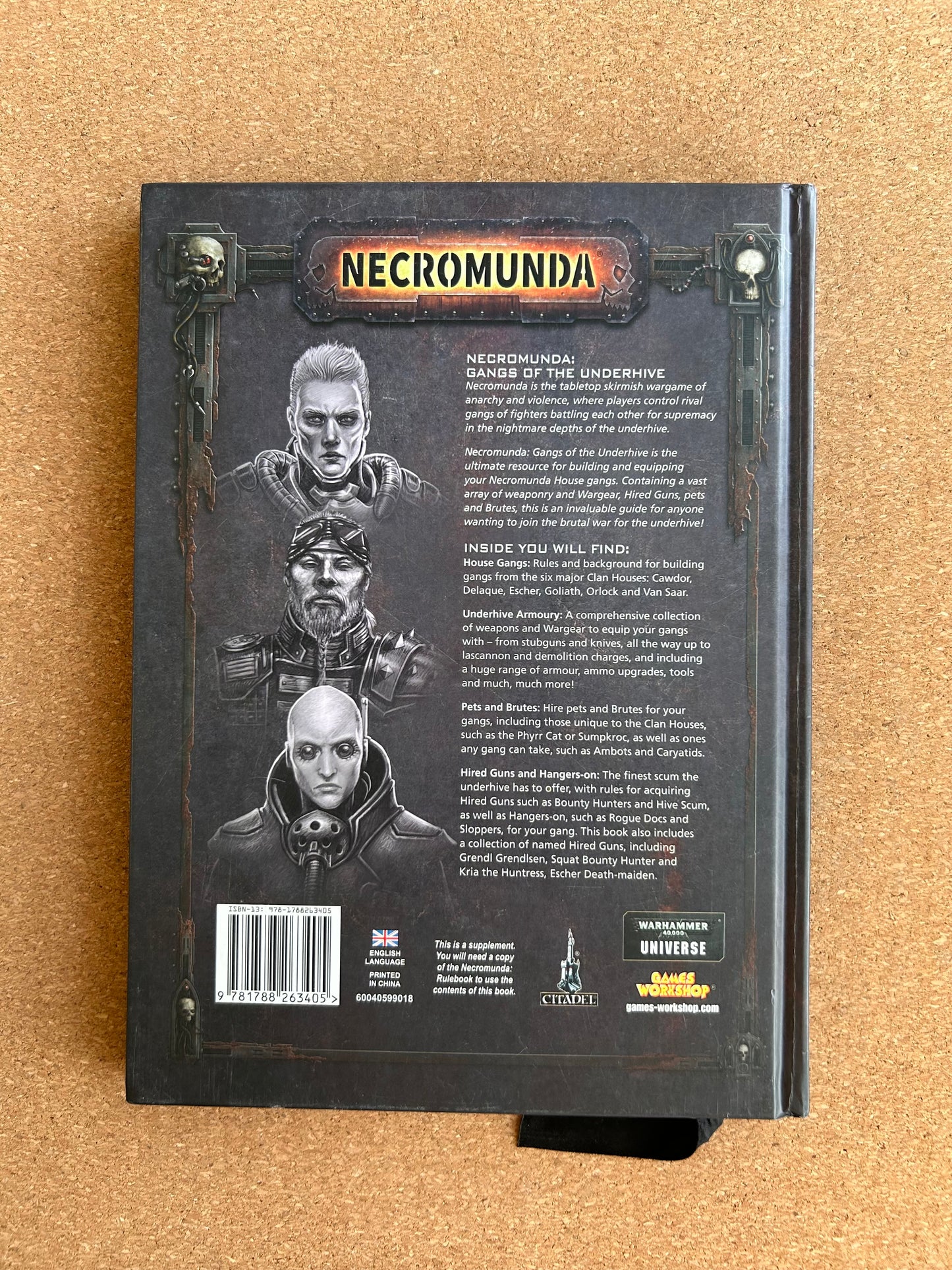 Warhammer 40K - Necromunda Gangs of the Underhive - Games Workshop Hardcover (2018)
