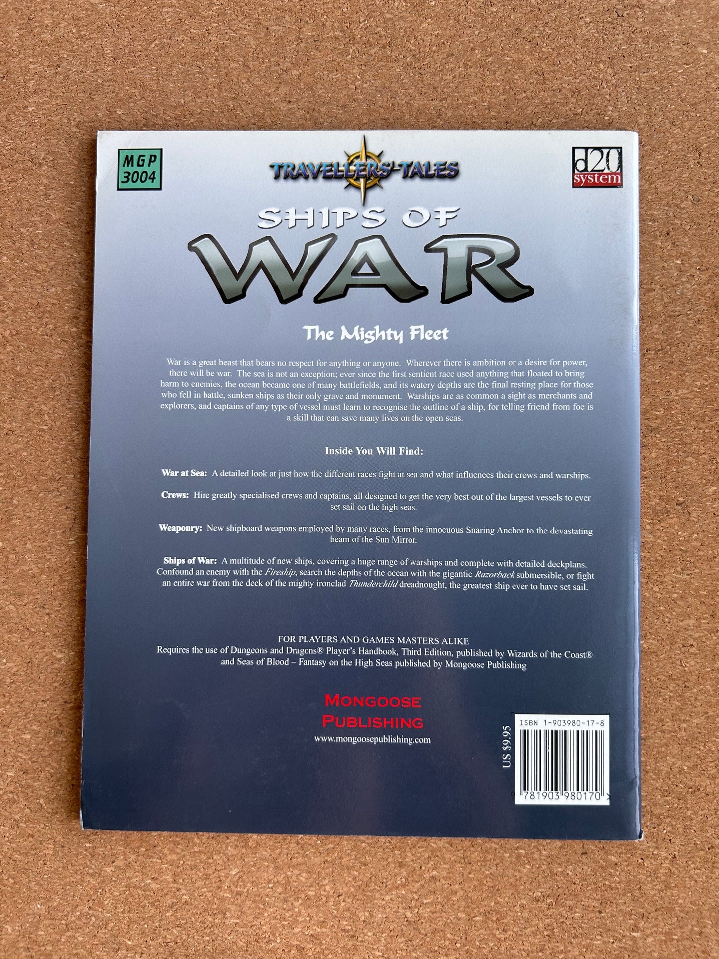 Traveller’s Tales - Ships of War - Mongoose Publishing Paperback (2002)