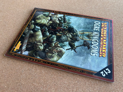 Warhammer Fantasy Armies Codex - Ogre kingdoms - Games Workshop Paperback (2004)