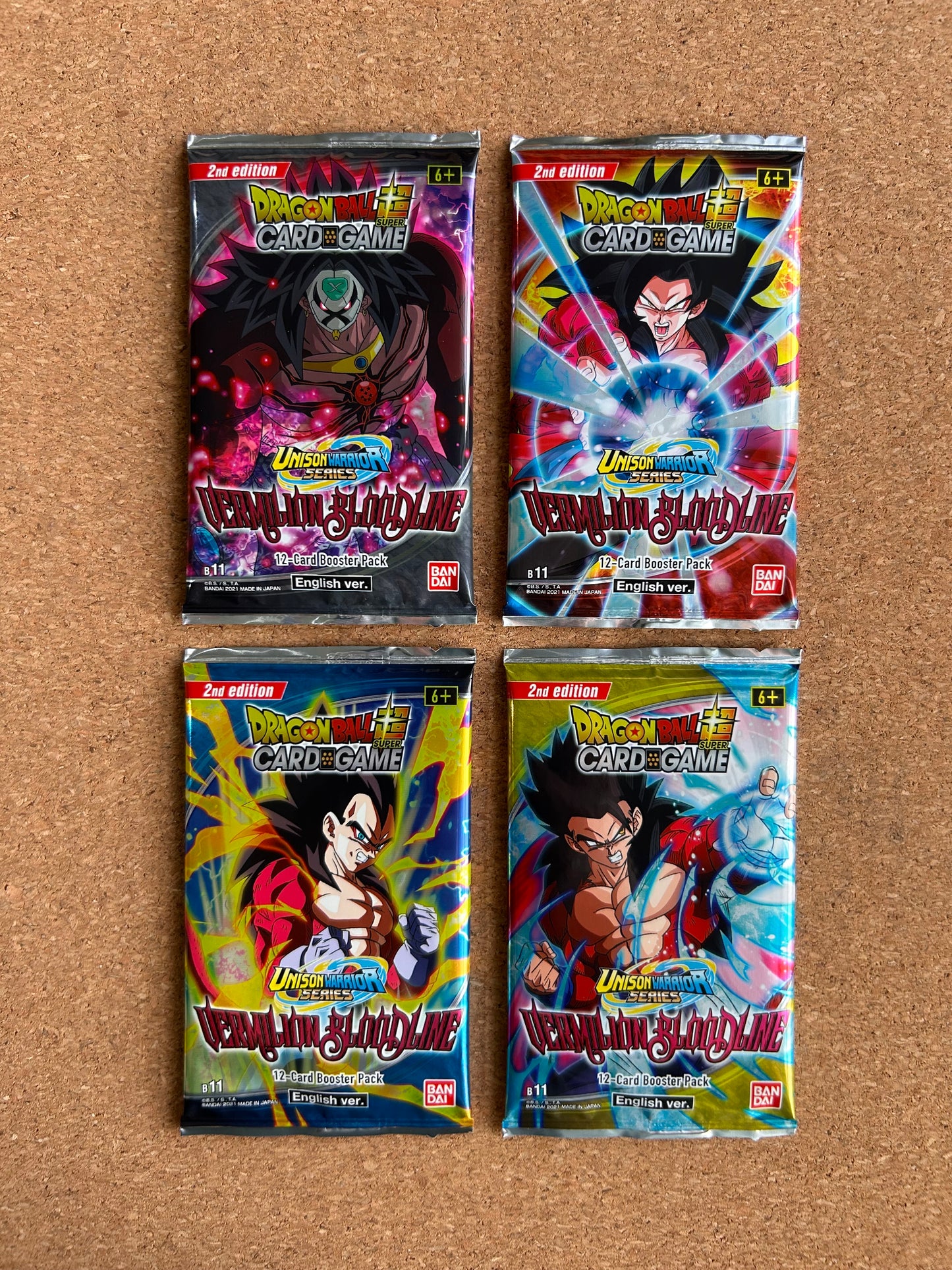 Dragon Ball Super Card Game: Vermilion Bloodline [B11] - 12 Card Booster Pack - English
