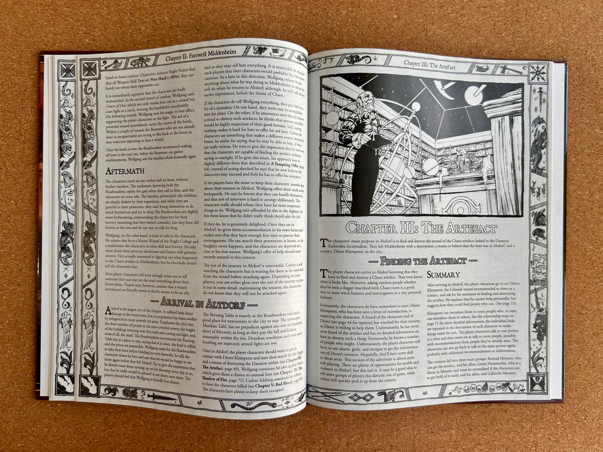 Warhammer Fantasy Roleplay 2nd Ed - Paths of the Damned Spires of Altdorf - Black Library Hardcover (2005)