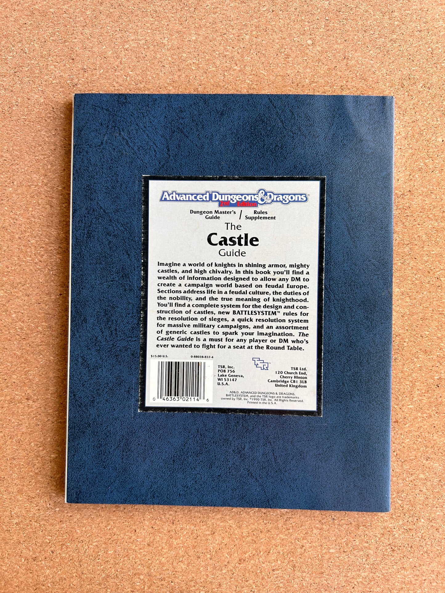 Advanced Dungeons & Dragons Rules Supplement - The Castle Guide - DMGR2 TSR2114 - Paperback (1990)
