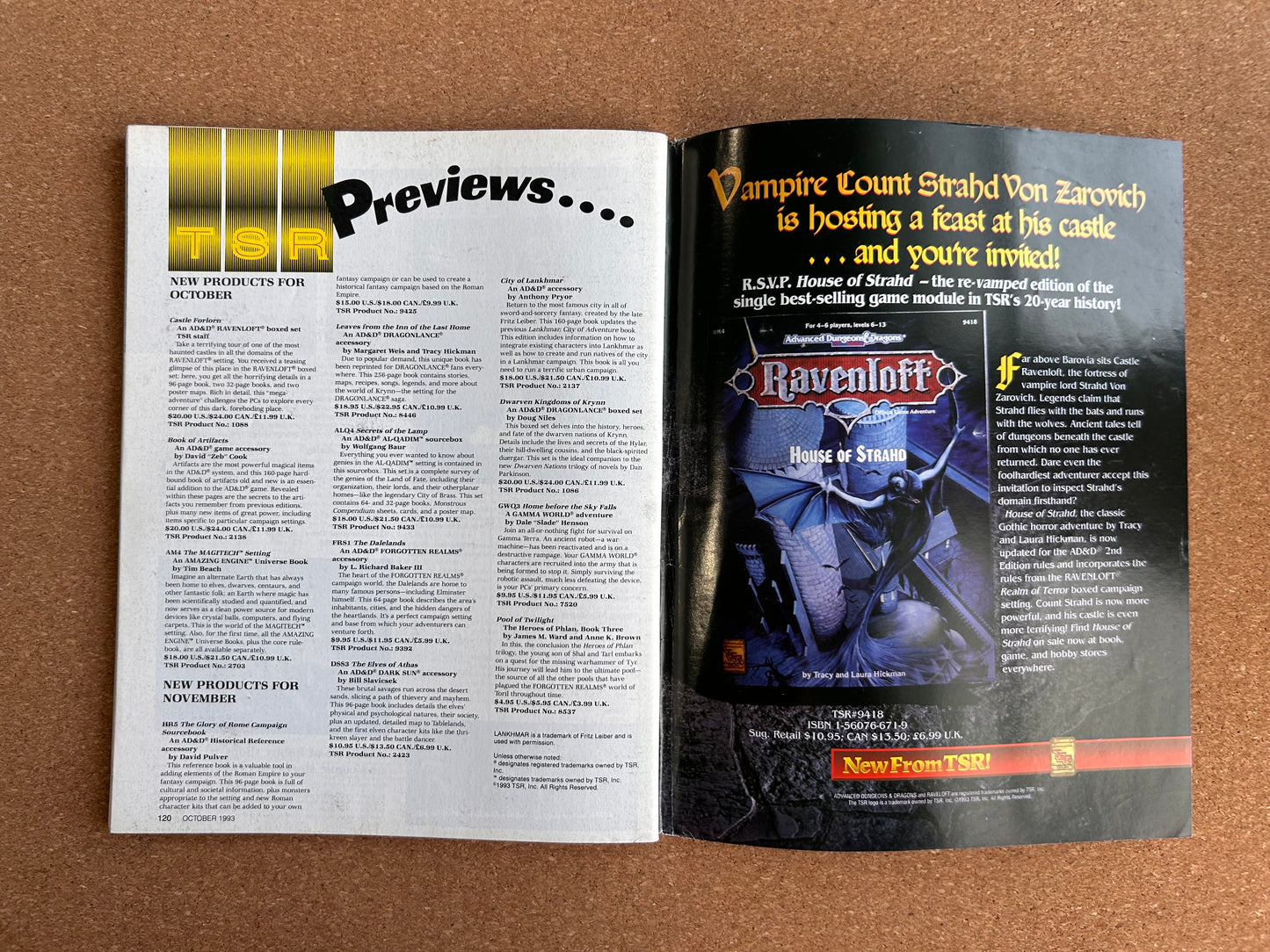 Dragon Magazine Issue #198- TSR Magazine (October, 1993)
