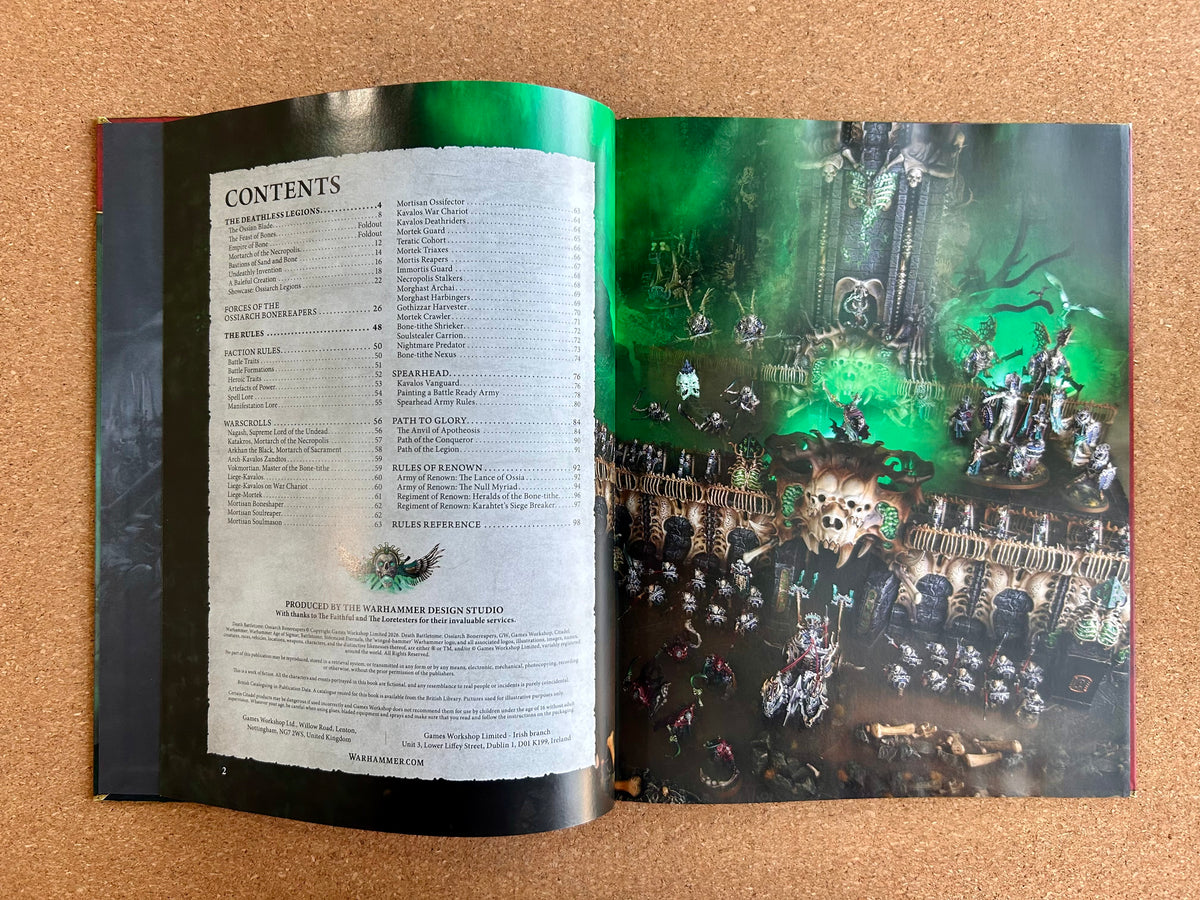 Warhammer Age of Sigmar 4th Edition - Death Battletome Ossiarch Bonereapers - Hardcover (2026)