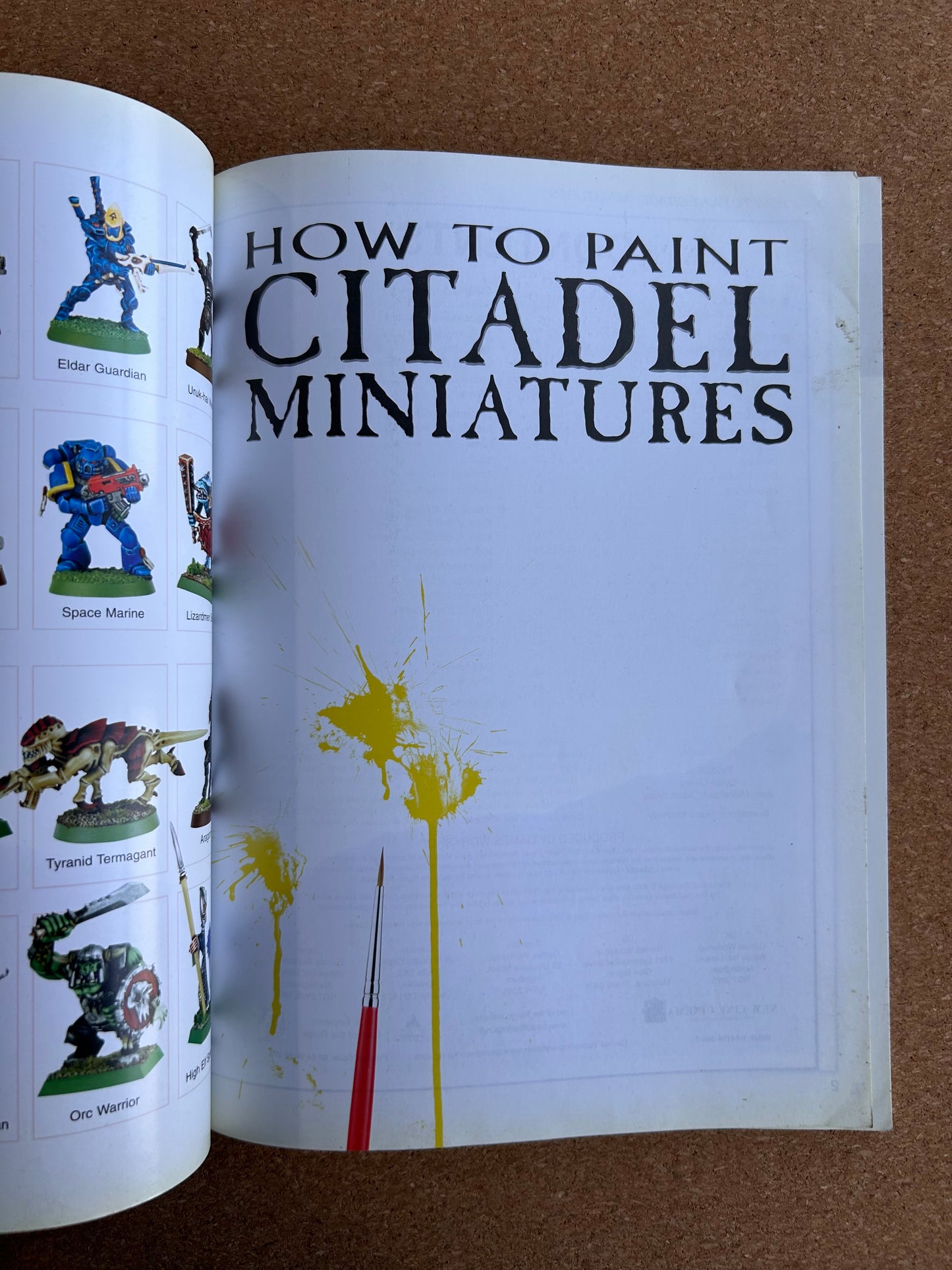 How to Paint Citadel Miniatures Guidebook - Games Workshop Paperback (2003)