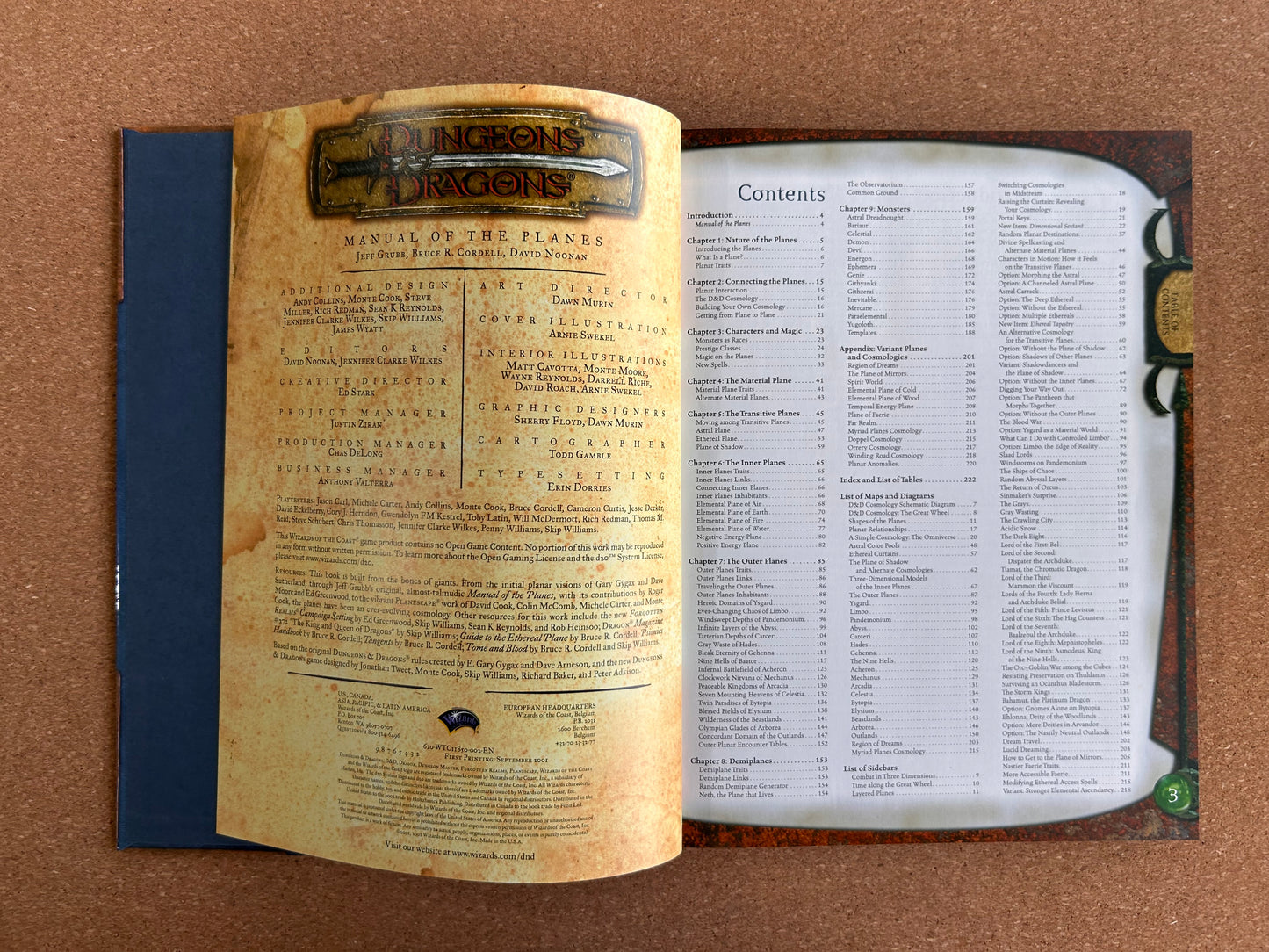 Dungeons & Dragons 3.0/3.5 - Manual of the Planes - WOTC Hardcover (2001)