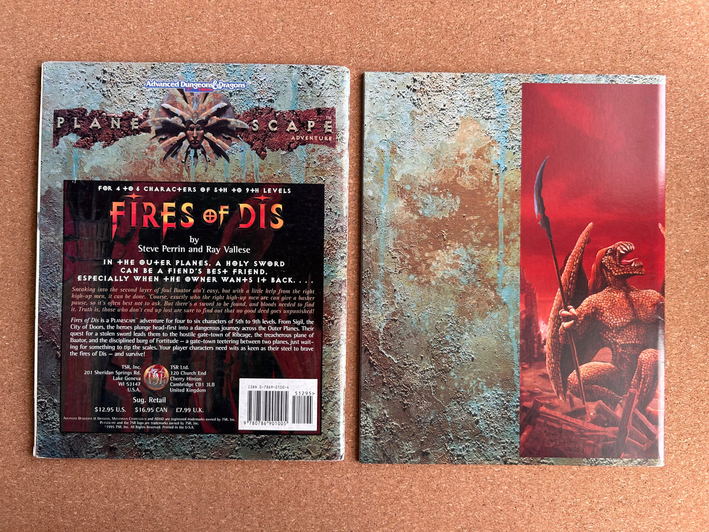 Advanced Dungeons & Dragons Plane Scape - Fires of Dis - TSR2608 - Paperback (1995)