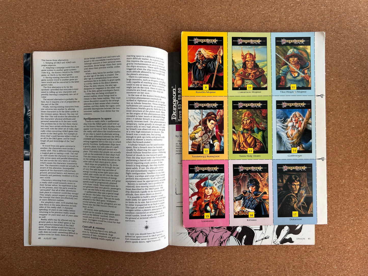 Dragon Magazine Issue #160 - TSR Magazine (August, 1990) - With Trading Card Insert Uncut