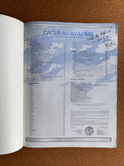 Advanced Dungeons & Dragons Forgotten Realms Campaign Expansion - Faiths & Avatars - TSR9516 Paperback (1996)