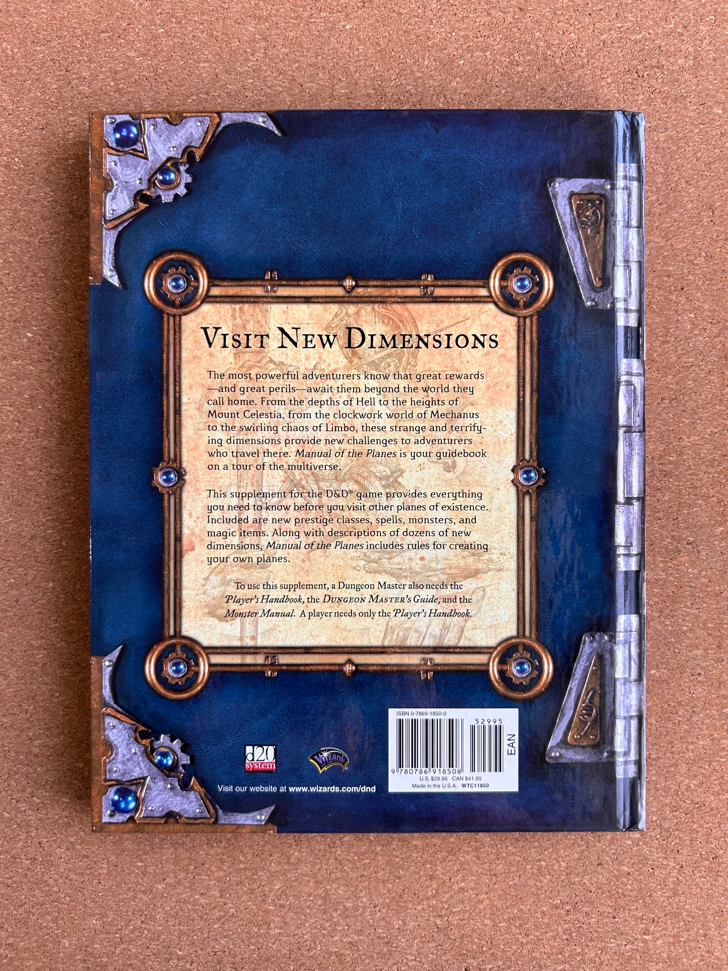 Dungeons & Dragons 3.0/3.5 - Manual of the Planes - WOTC Hardcover (2001)