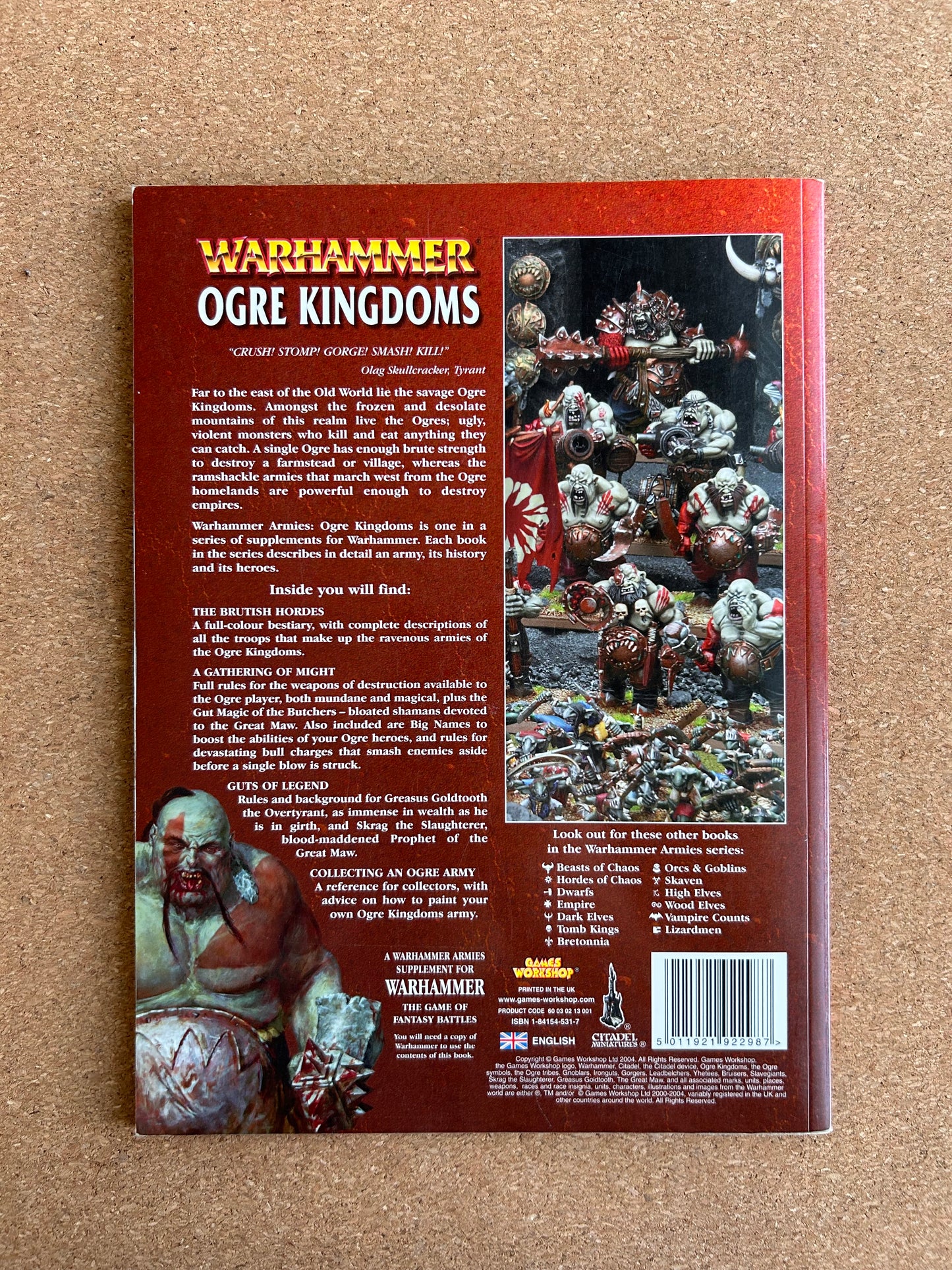 Warhammer Fantasy Armies Codex - Ogre kingdoms - Games Workshop Paperback (2004)