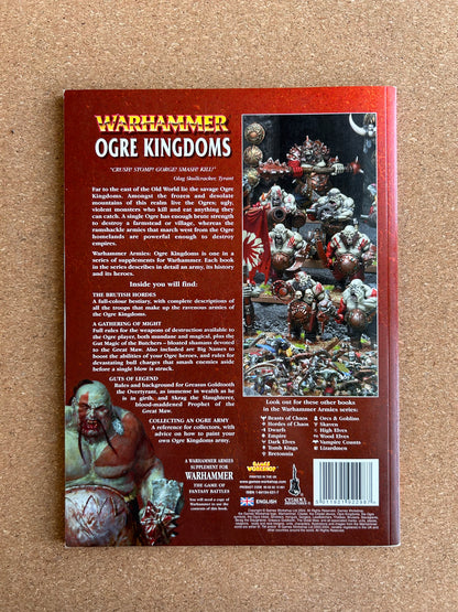 Warhammer Fantasy Armies Codex - Ogre kingdoms - Games Workshop Paperback (2004)