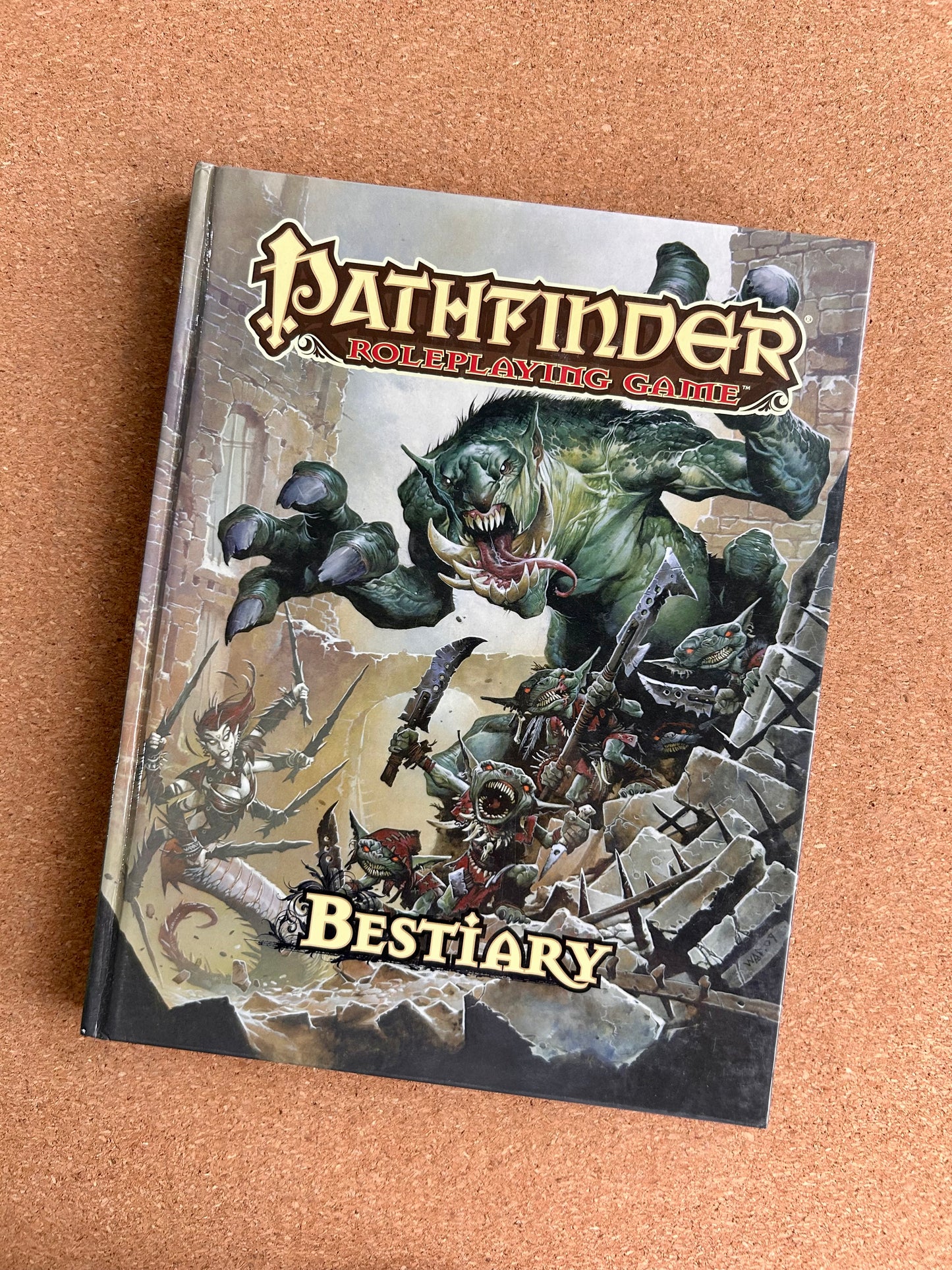 Pathfinder First Edition - Bestiary - Paizo Hardcover (2011)
