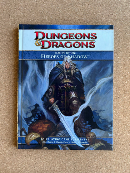 Dungeons & Dragons 4th Edition - Player’s Option: Heroes of Shadow - WOTC Hardcover (2011)
