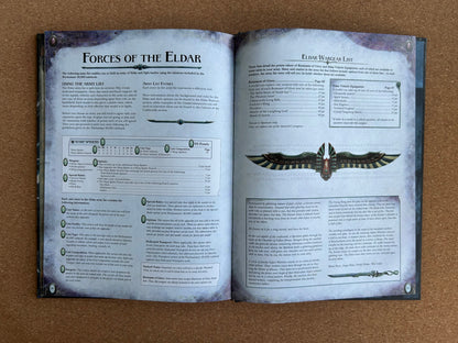 Warhammer 40K 6th Edition - Eldar Codex - Games Workshop Hardcover (2012)