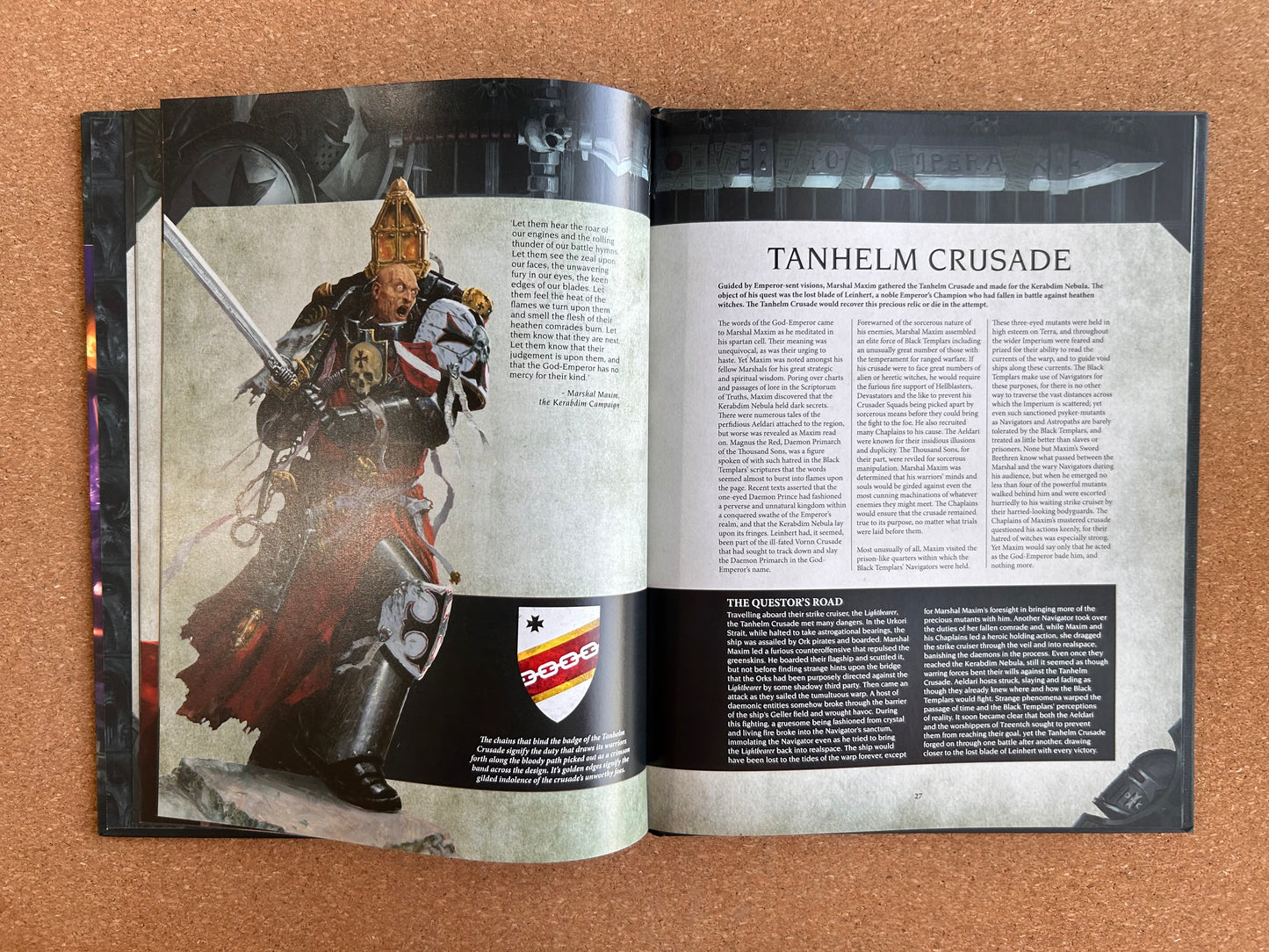 Warhammer 40K 9th Edition - Black Templars Codex - Hardcover (2021)