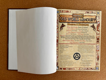 Warhammer Fantasy Roleplay 2nd Ed - Old World Armoury - Black Library Hardcover (2005)