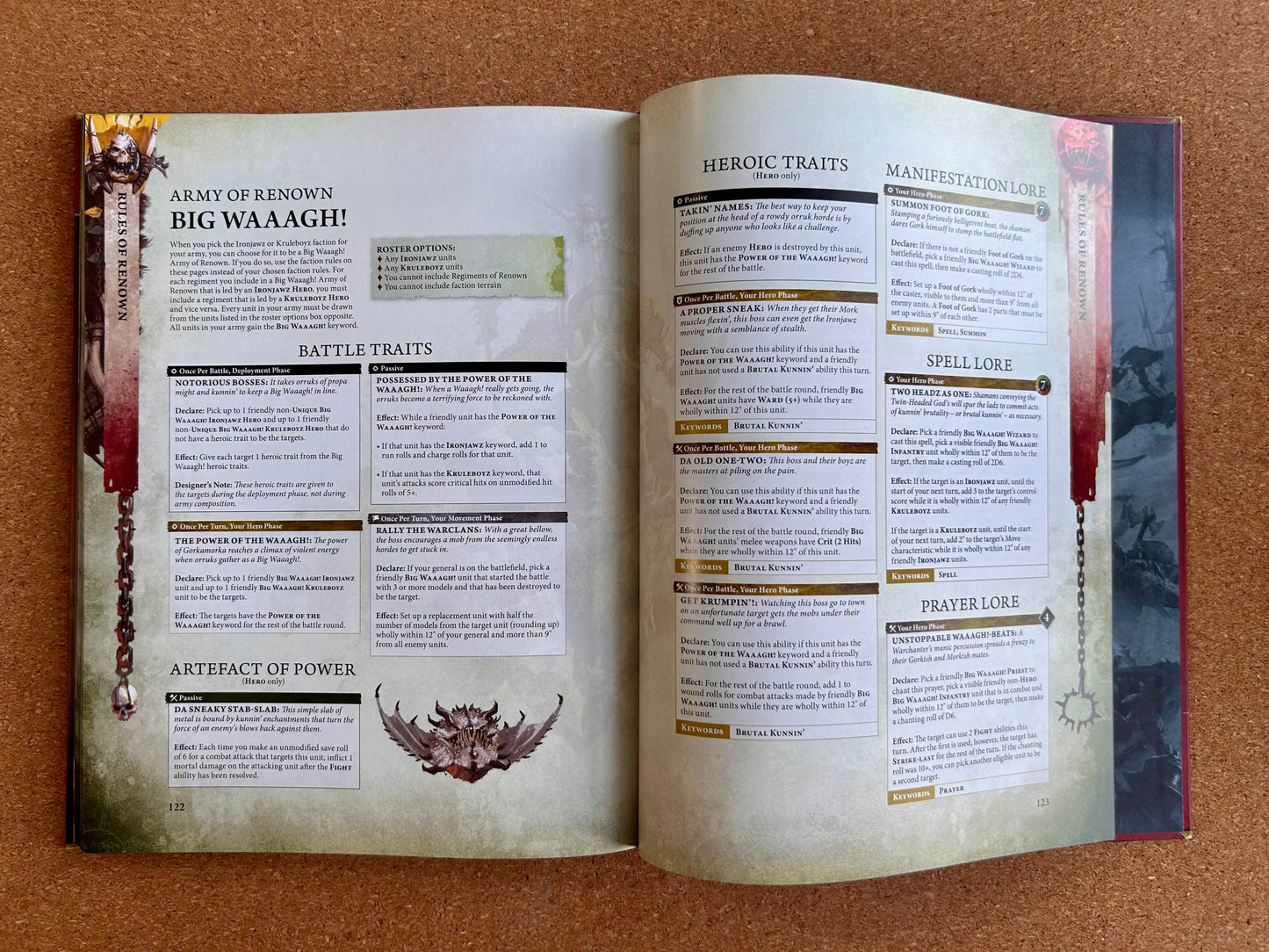 Warhammer Age of Sigmar 4th Edition - Death Battletome Orruk Warclans - Hardcover (2025)