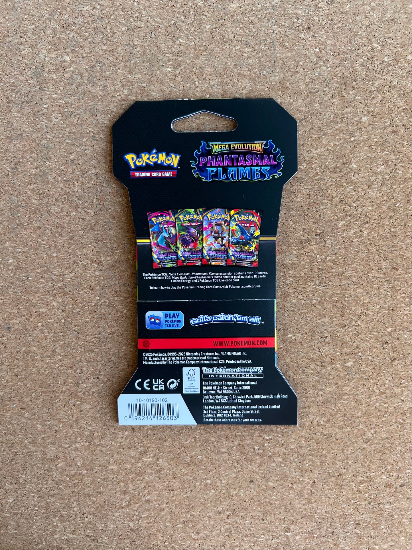 Pokemon Trading Card Game Blister Pack - Mega Evolution: Phantasmal Flames