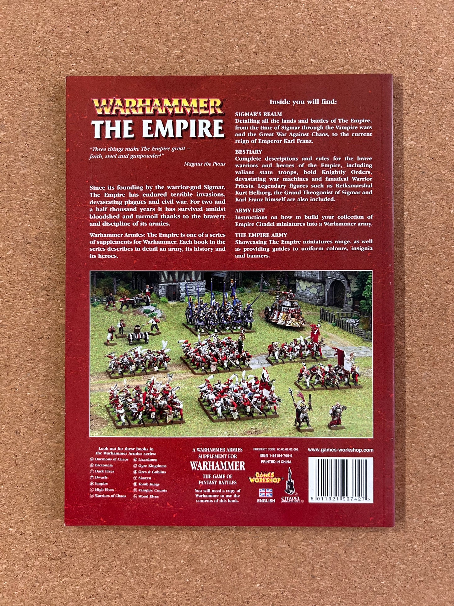 Warhammer Fantasy Armies Codex - The Empire - Games Workshop Paperback (2008)