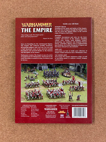 Warhammer Fantasy Armies Codex - The Empire - Games Workshop Paperback (2008)