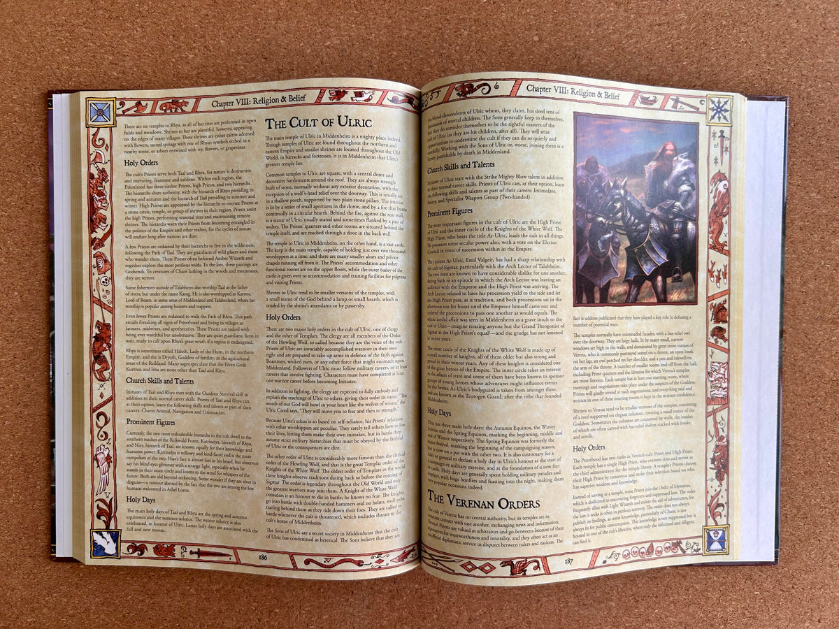Warhammer Fantasy Roleplay 2nd Ed - Core Rulebook  - Black Library Hardcover (2005)
