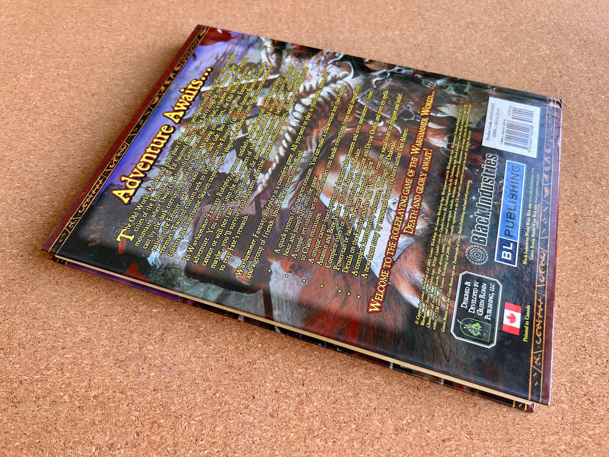 Warhammer Fantasy Roleplay 2nd Ed - Core Rulebook  - Black Library Hardcover (2005)