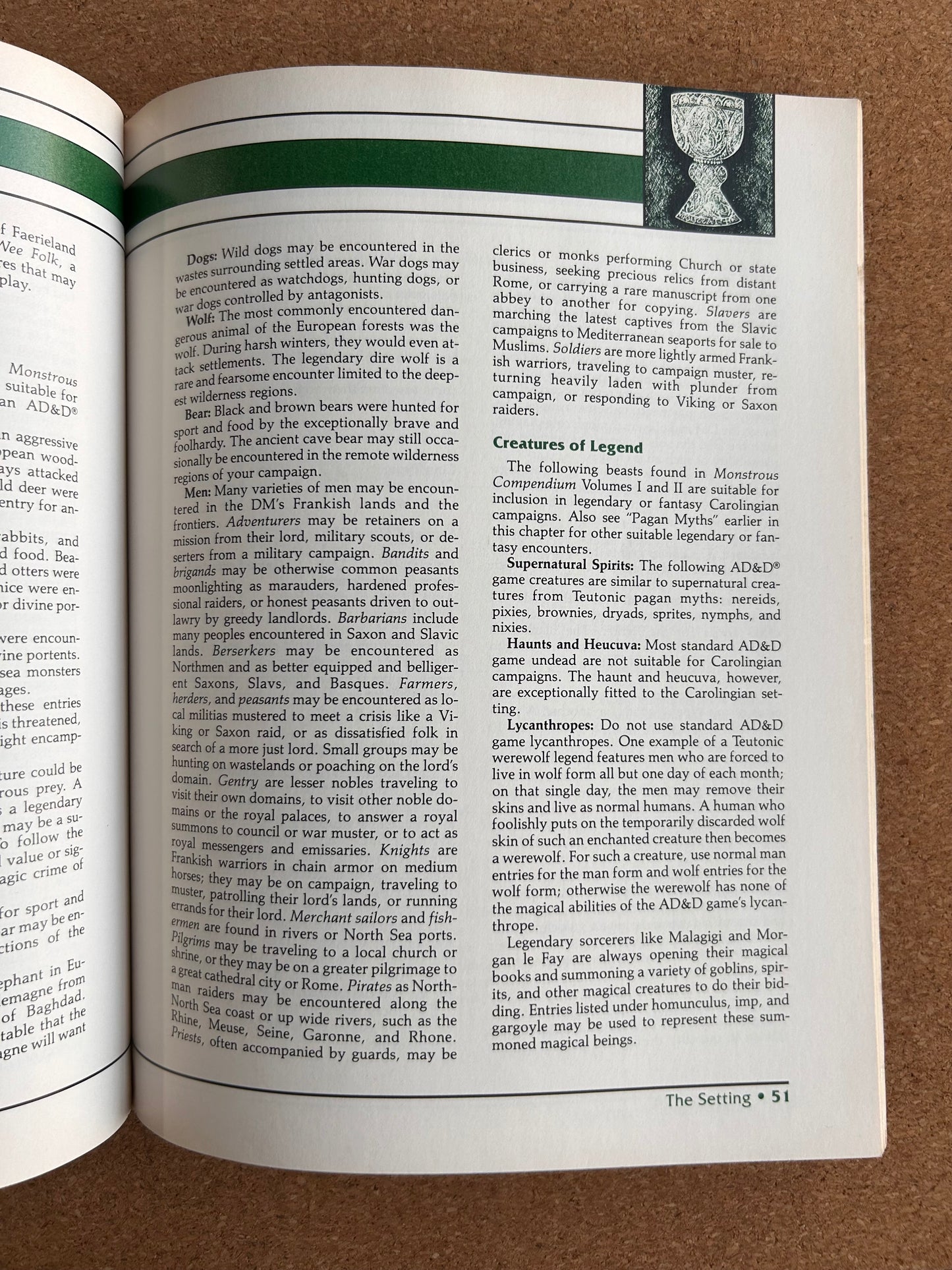 Advanced Dungeons & Dragons Historical Reference - Charlemagne’s Paladins Campaign Sourcebook - HR2 TSR9323 - Paperback (1992) with Map