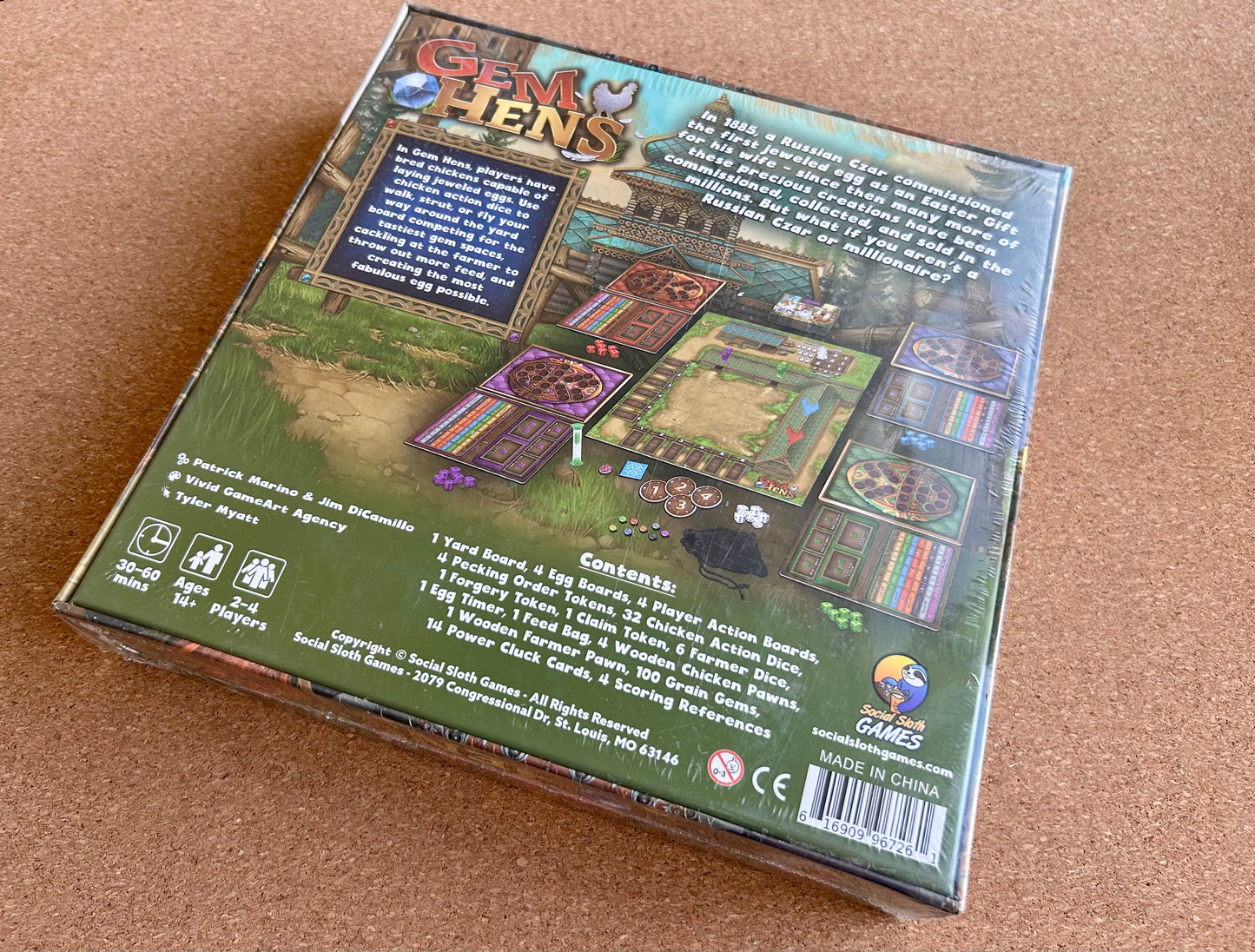 Gem Hens Board Game - Social Sloth Games
