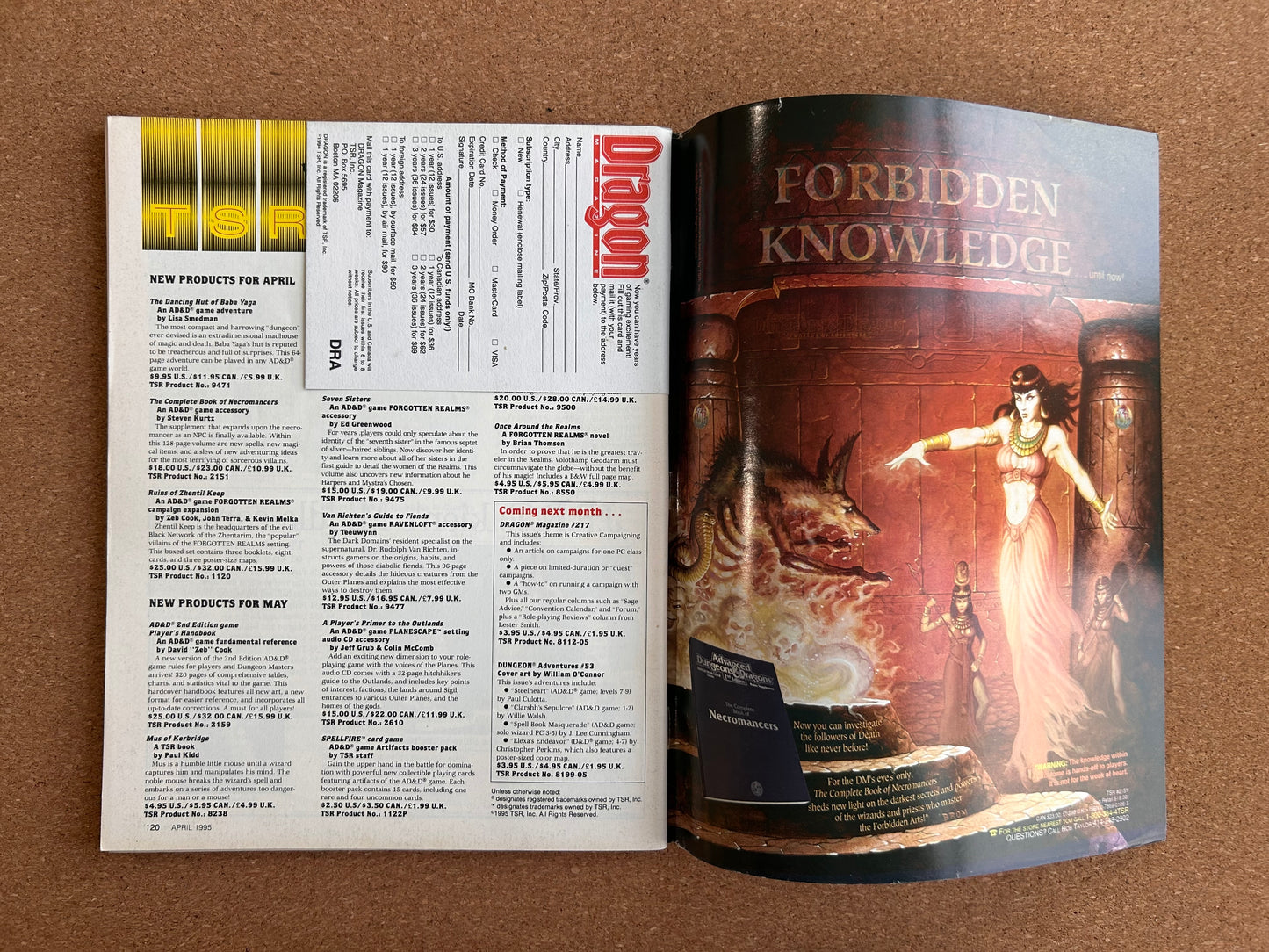 Dragon Magazine Issue #216 - TSR Magazine (April, 1995)