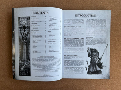 Warhammer 40K 4th Edition - Dark Angels Codex - Games Workshop Paperback (2006)