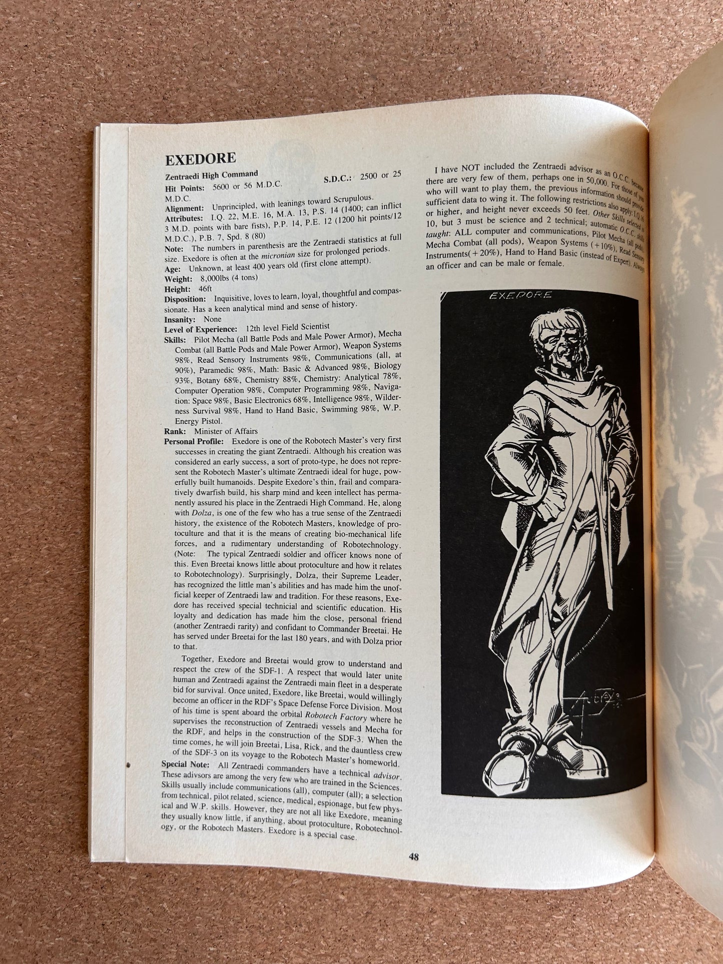 Robotech RPG Book Three Zentraedi - Palladium Books Paperback (1992)