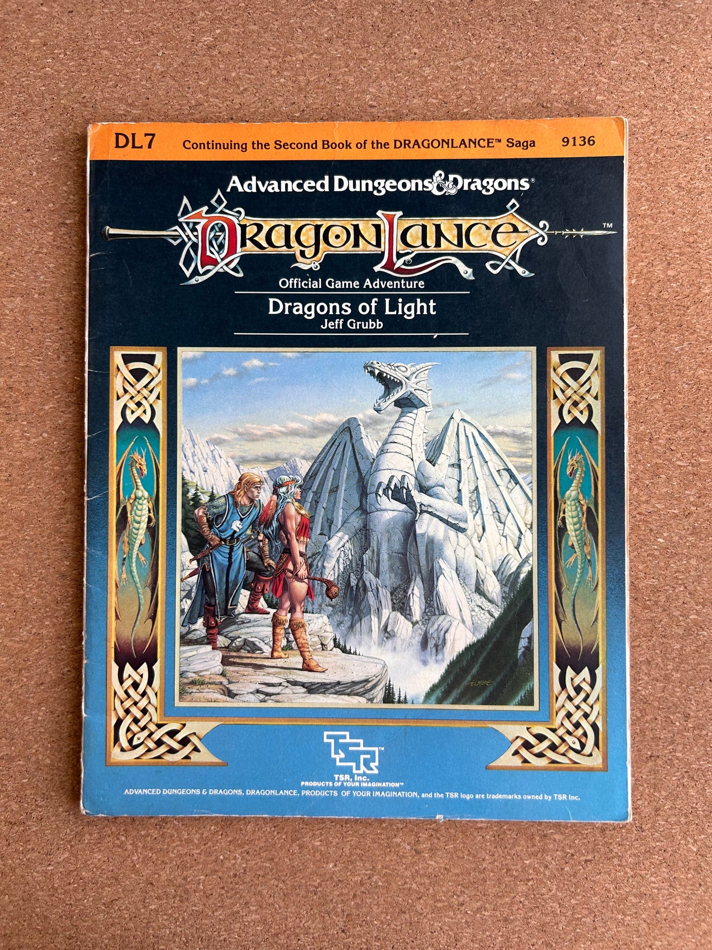 Advanced Dungeons & Dragons Dragonlance Adventure - Dragons of Light - TSR9136 - Paperback (1985)