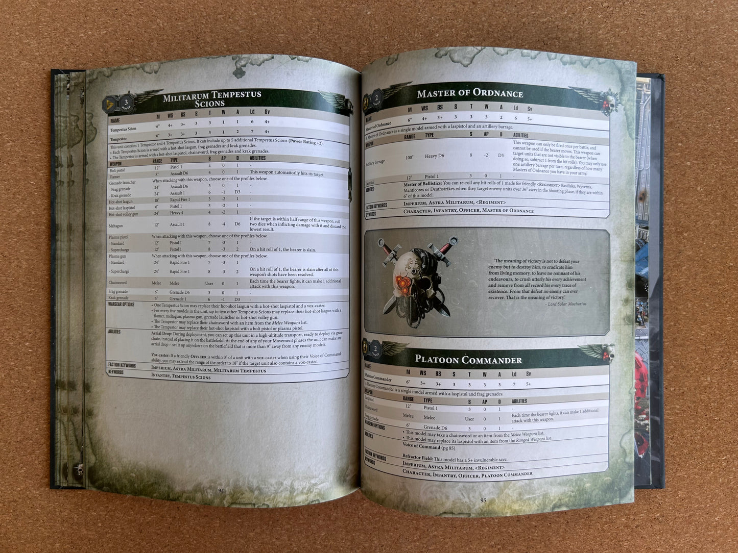 Warhammer 40K 8th Edition - Astra Militarum Codex - Games Workshop Hardcover (2017)