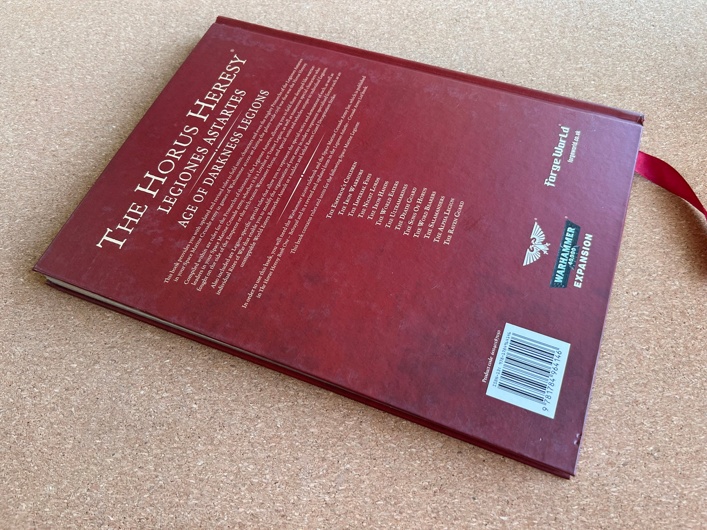 Warhammer 40K The Horus Heresy - Legiones Astartes Age of Darkness Legions - Games Workshop Hardcover (2016)