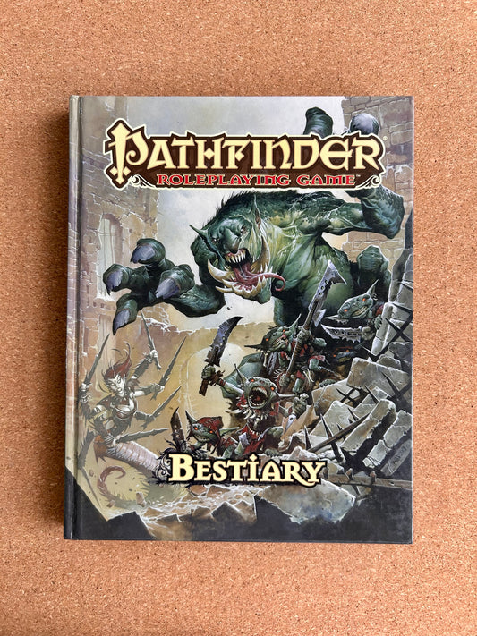 Pathfinder First Edition - Bestiary - Paizo Hardcover (2011)