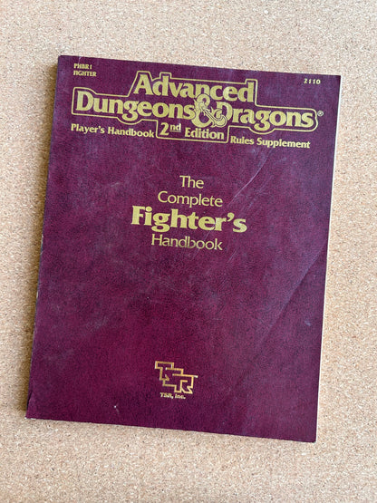 Advanced Dungeons & Dragons - The Complete Fighter’s Handbook - PHBR1 TSR2110 - Paperback (1989)