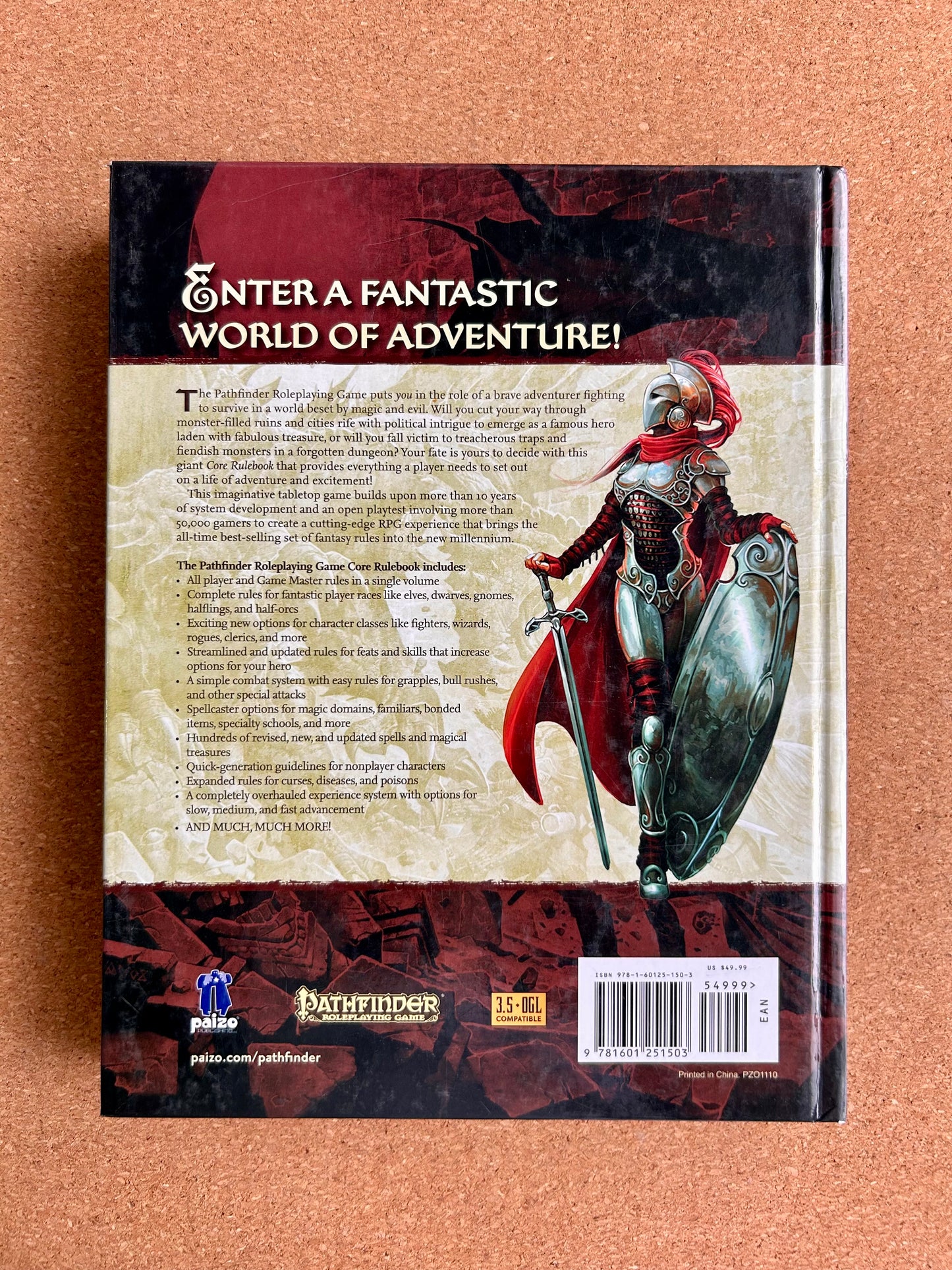 Pathfinder First Edition - Core Rulebook - Paizo Hardcover (2013)