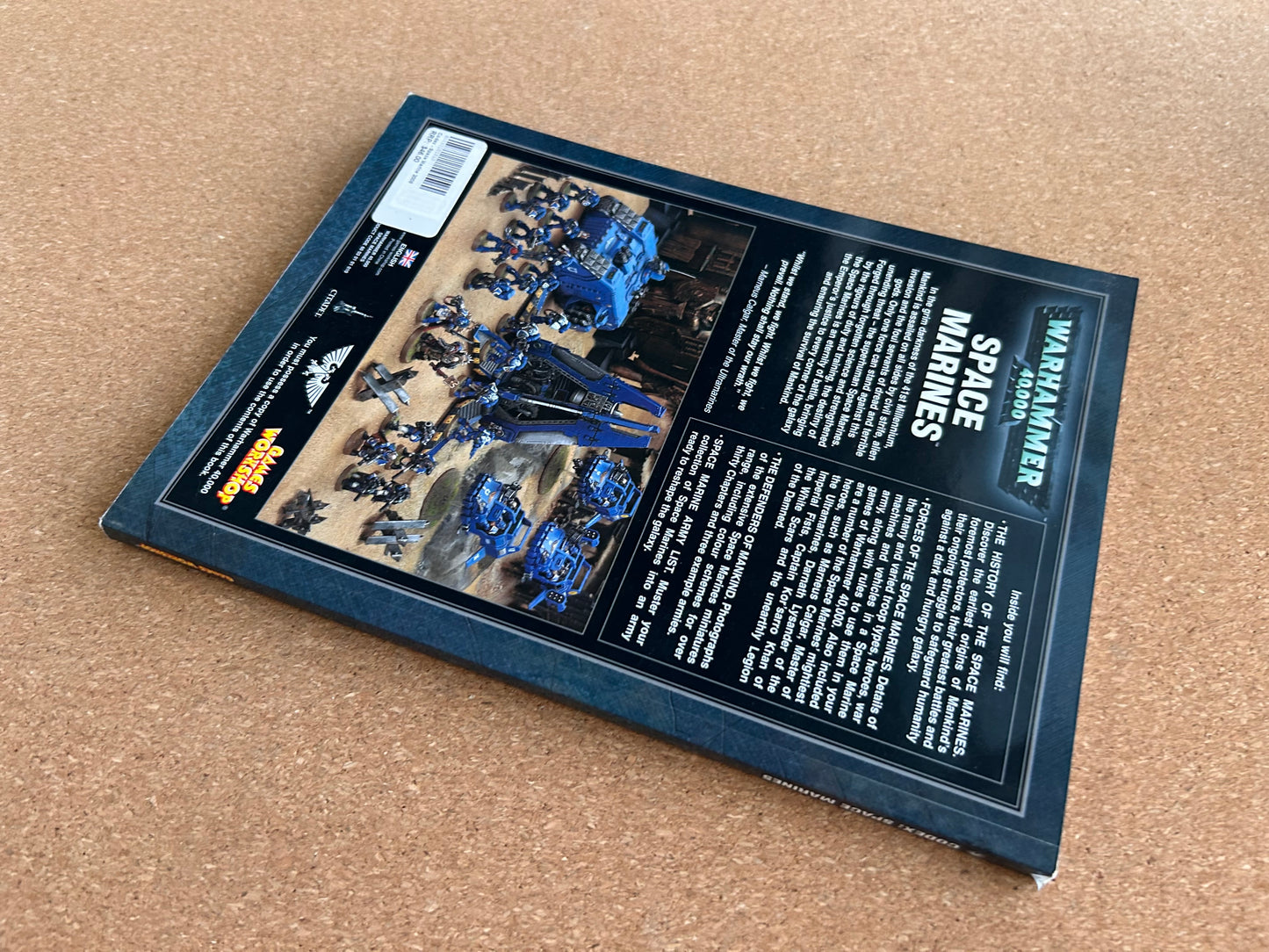 Warhammer 40K 4th Edition - Space Marines Codex - Games Workshop Paperback (2008)